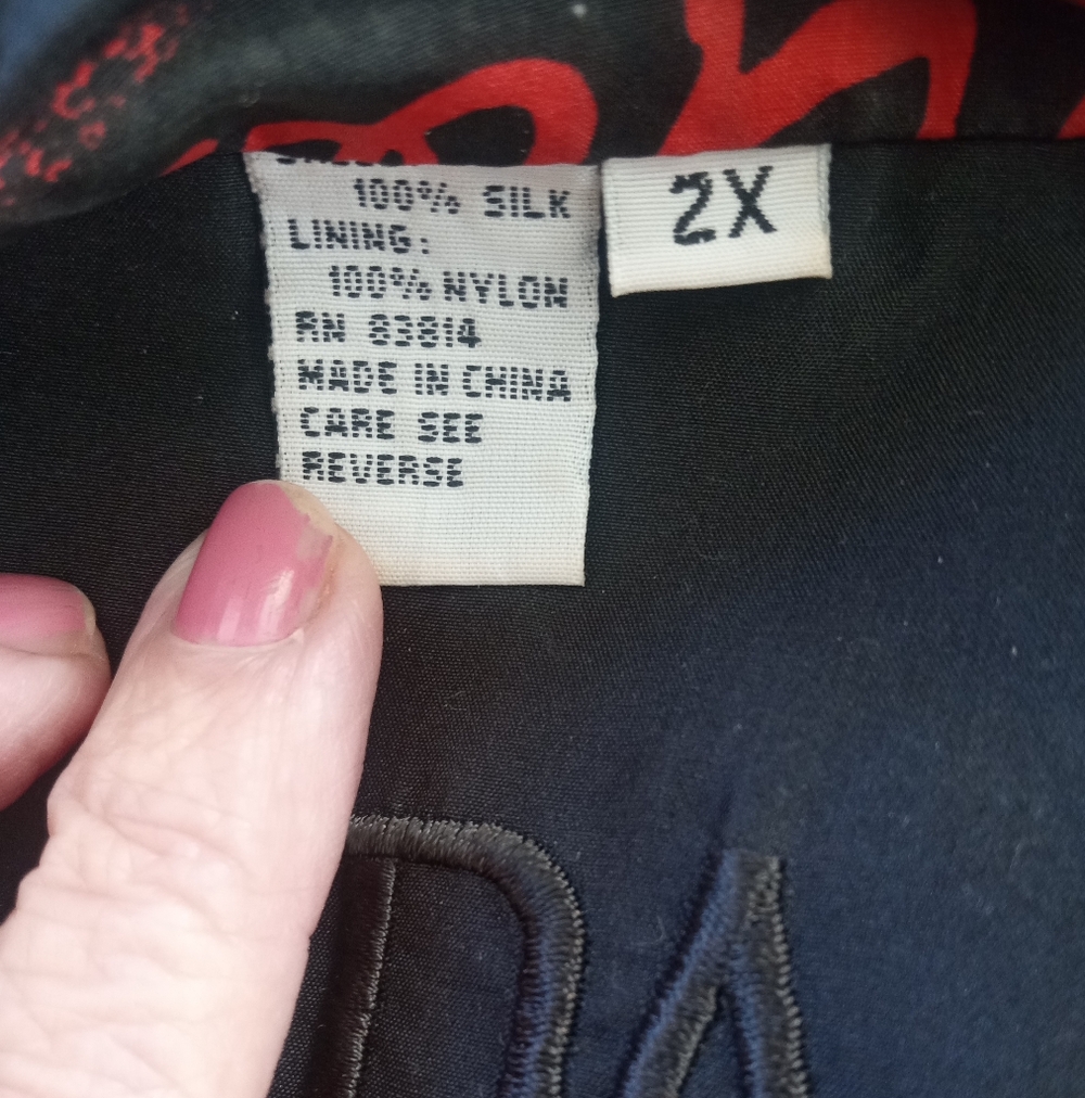 FUDA International Vintage New York City Silk Bomber Jacket | 2X - Picture 11 of 12
